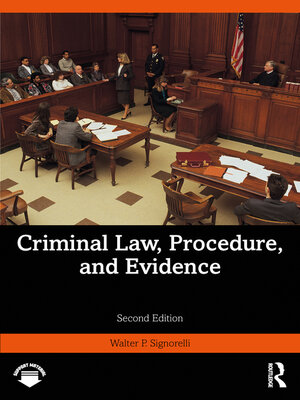 cover image of Criminal Law, Procedure, and Evidence
